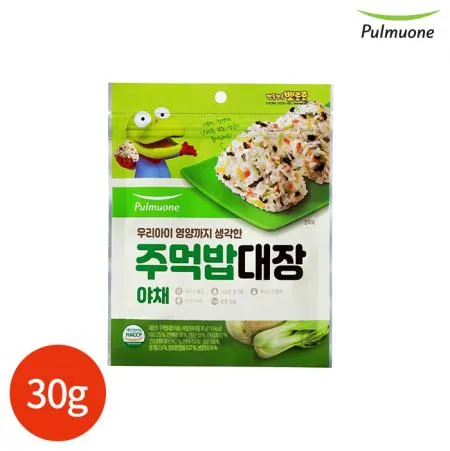 풀무원 주먹밥 대장 야채 30g 업소용 이미지