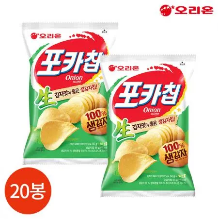 오리온 포카칩 어니언맛 66g X20봉