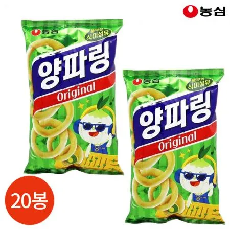 농심 양파링 오리지널 80g X20봉