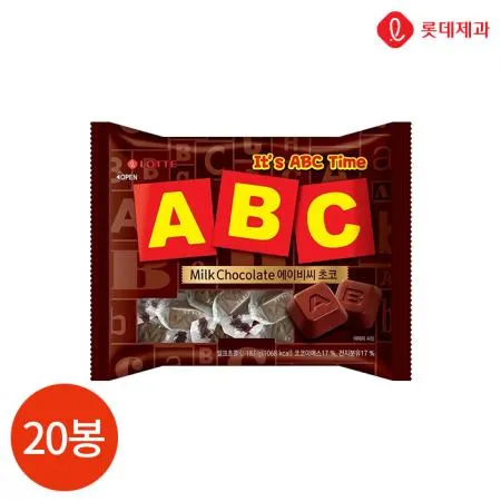 롯데 ABC 초코 72g X20봉