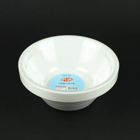 롯데-다회용 우동그릇 190ml 10개입 업소용 이미지