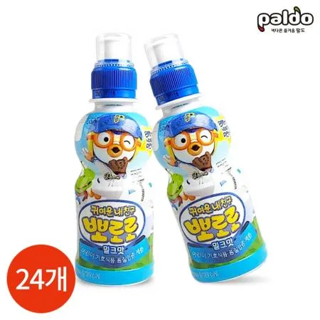 팔도 뽀로로 밀크맛 235ml x 24PET 업소용