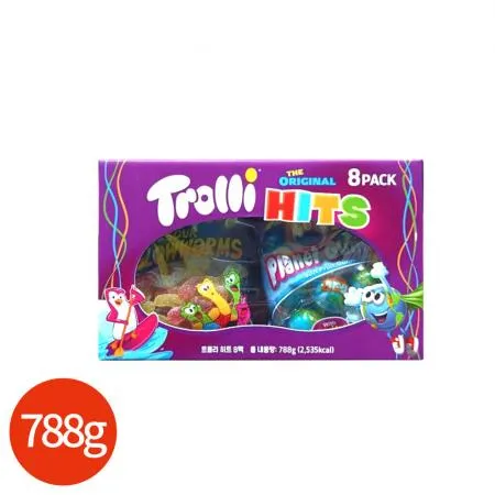 트롤리 히트 오리지널 젤리 8펙 세트 788g