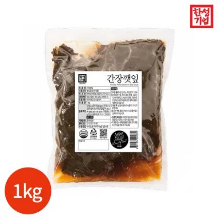 한성기업 간장깻잎 1kg X1봉 업소용