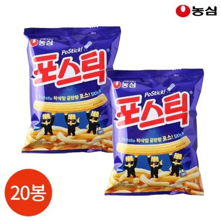 농심 포스틱 84g x 20봉 업소용