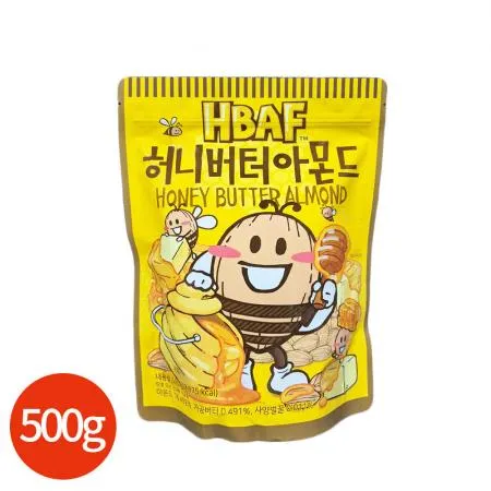 HBAF 바프 허니버터 아몬드 500g