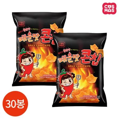 코스모스 매운맛 콘칩 34g X30봉