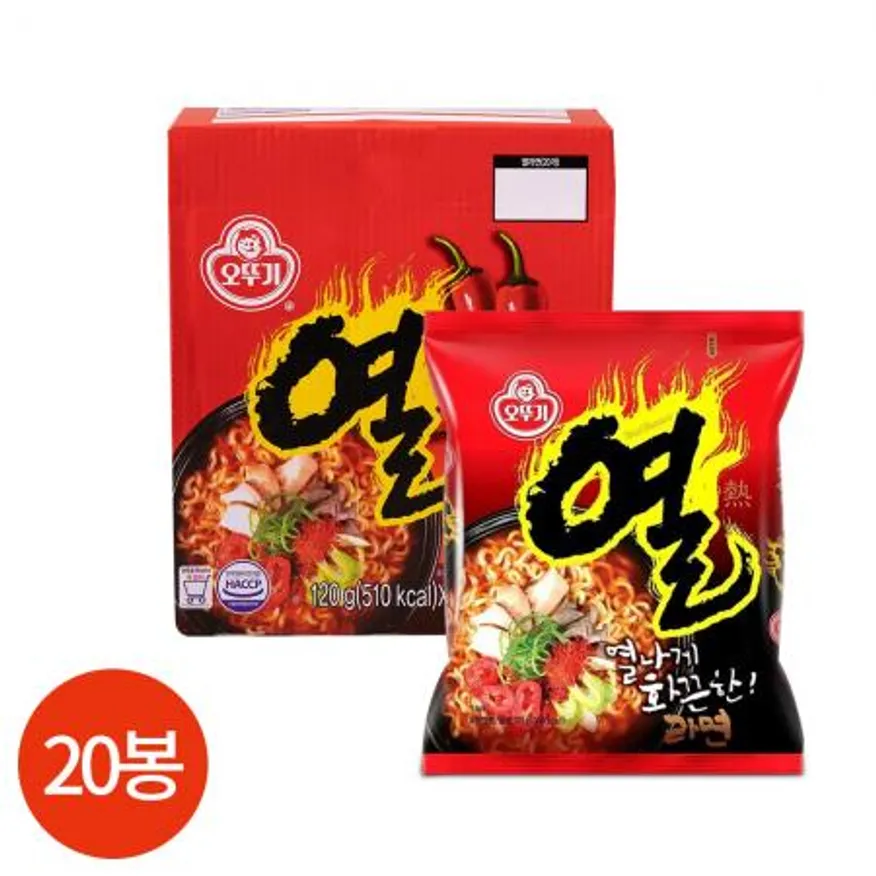 오뚜기 열라면 120g x 20봉 업소용 이미지