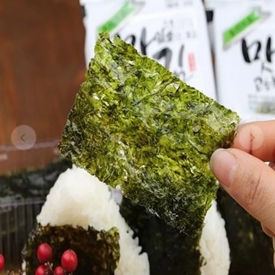 도시락김 장흥무산김 으로 만든 조미김 올리브김16p 업소용 이미지