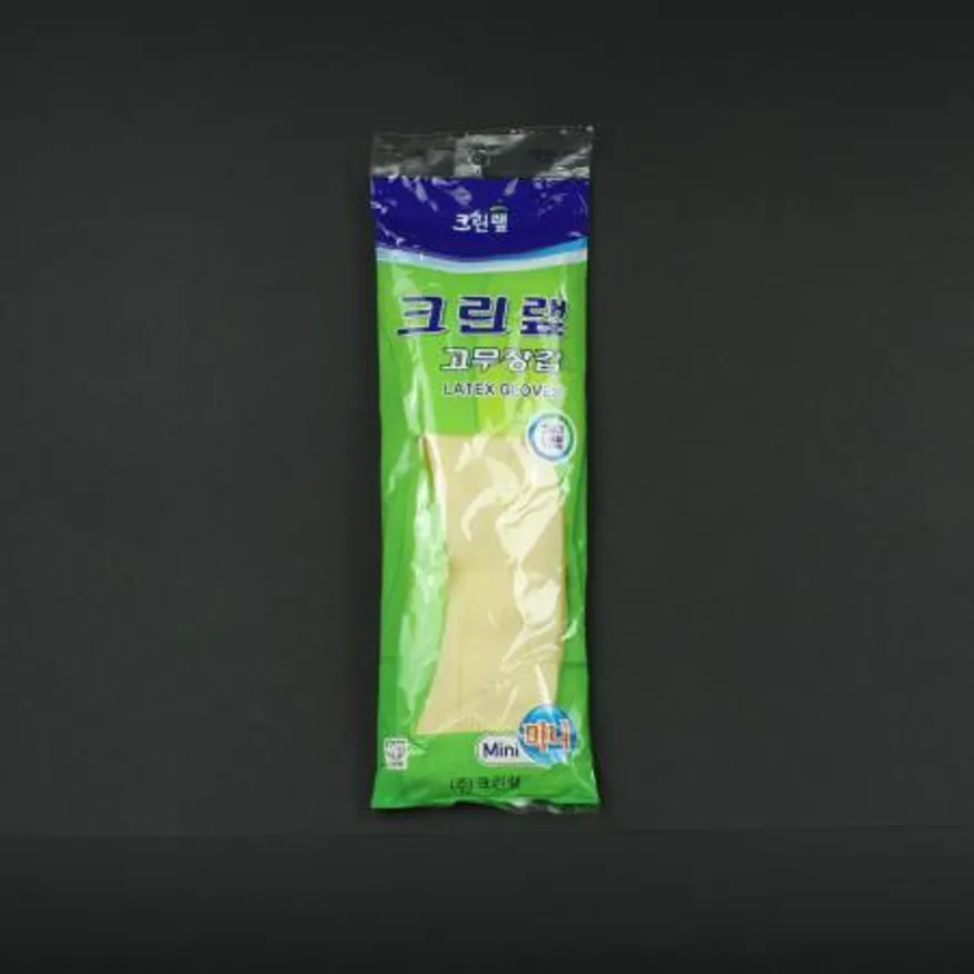크린랩 고무장갑 미니 아이보리 업소용 이미지