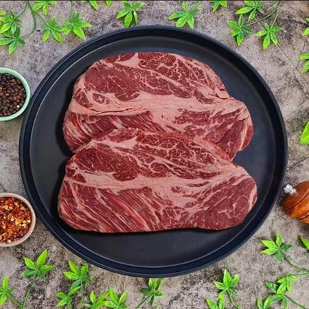 미국산 냉장척아이롤 꽃등심 스테이크 2.5cm 2kg 업소용