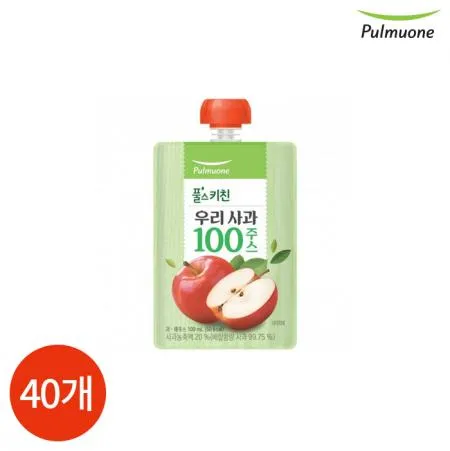 풀무원 풀스키친 우리사과 100 100ml X40개