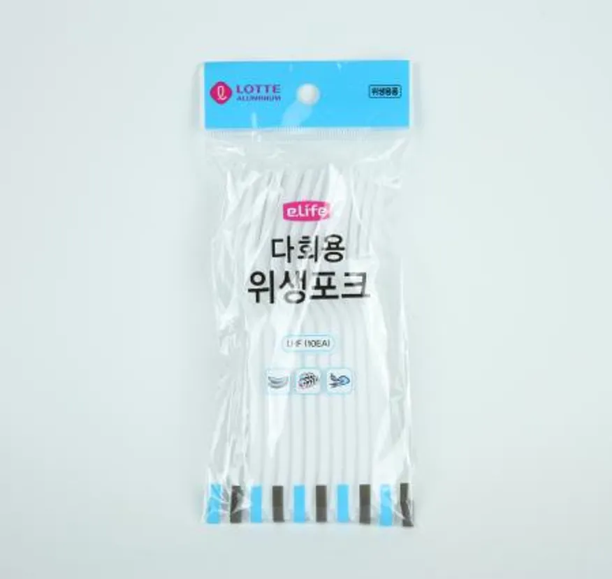 롯데-다회용 위생포크 10매입 업소용 이미지