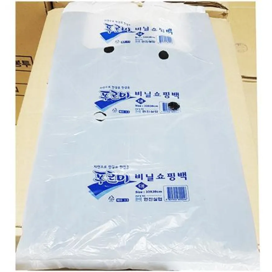 비닐봉투 (검정 33x38Cm 푸르미 100매) 업소용 이미지