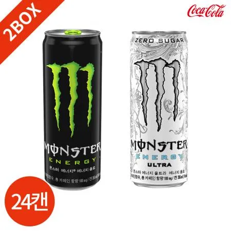 몬스터에너지 그린 울트라 355ml X24캔 2박스