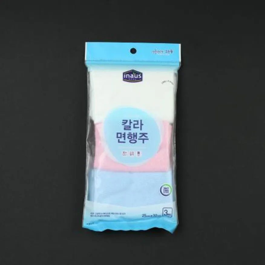 크린랩 칼라 면 행주 3매입 업소용 이미지