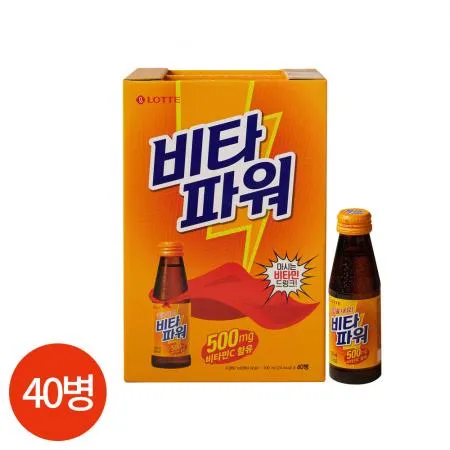 롯데 비타파워 100ml x 40병 업소용