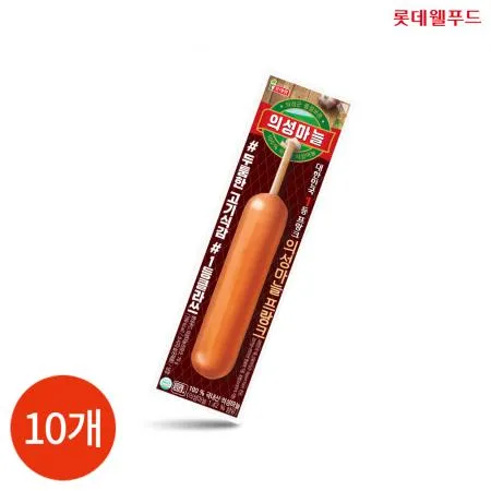 롯데햄 의성 마늘 프랑크 70g x 10개 업소용