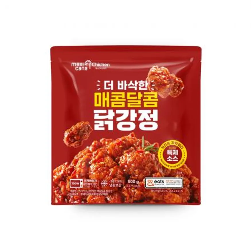 멕시카나 더바삭한 매콤달콤 닭강정 6kg(500g*12개) 이미지