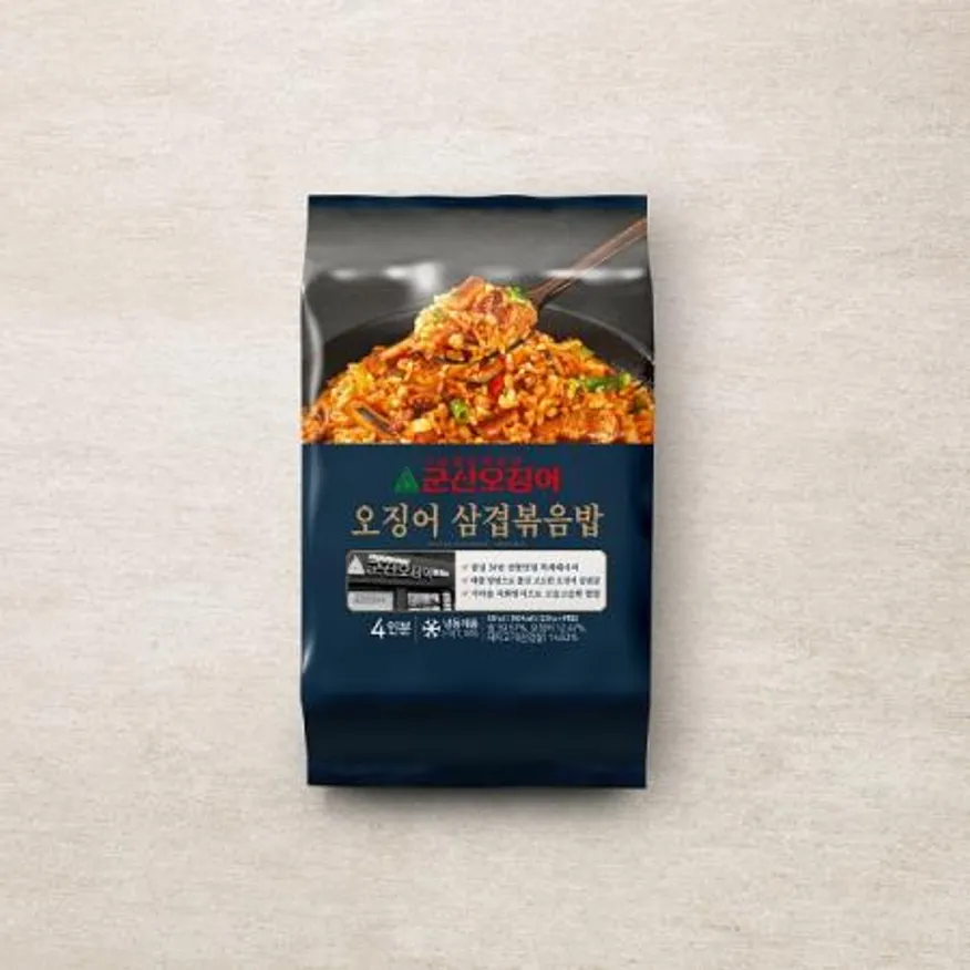 군산오징어 오징어 삼겹 볶음밥 920g 4입 1팩 이미지