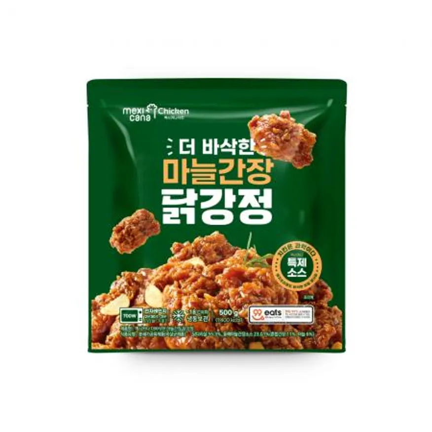 멕시카나 더바삭한 마늘간장 닭강정 6kg(500g*12개) 이미지