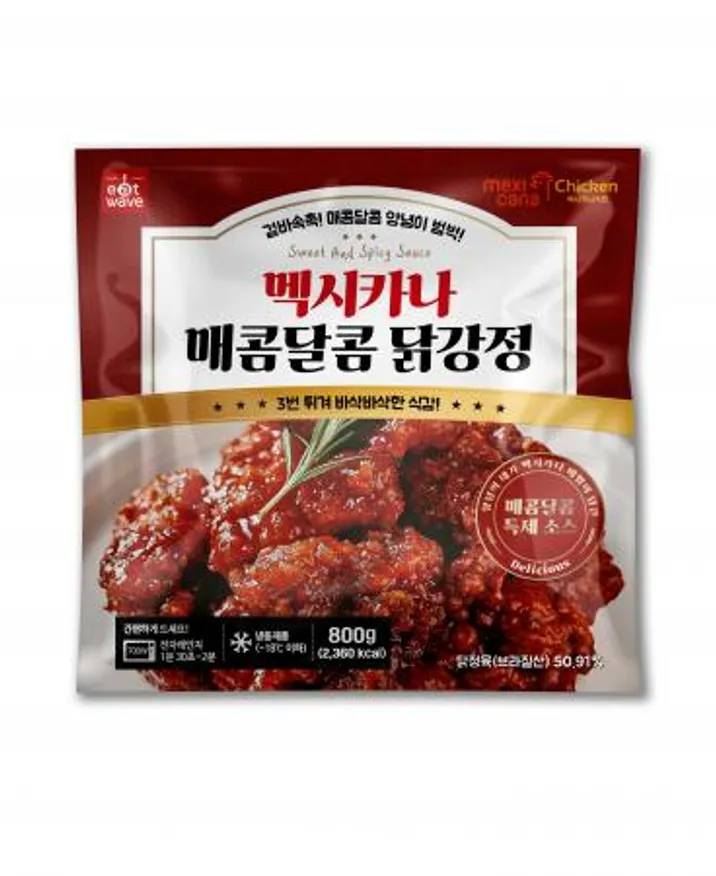 멕시카나 매콤달콤 닭강정 800g 1팩 이미지