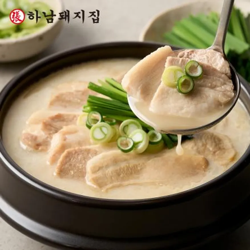하남돼지집 진한 돼지삼겹국밥 600g 1팩 이미지
