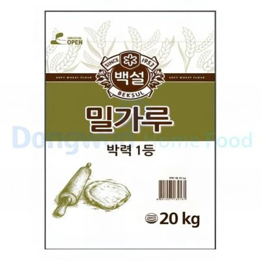 (16:30마감(D) 백설밀가루(CJ/박력/1등급/20kg)EA 이미지