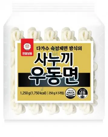 (16:30마감(D) [비축]사누끼우동면(천일/냉동/250g*5입/1.25kg)EA