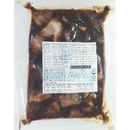 (16:30마감(D) 바베큐폭찹(국내산/청산식품/1kg)EA 이미지
