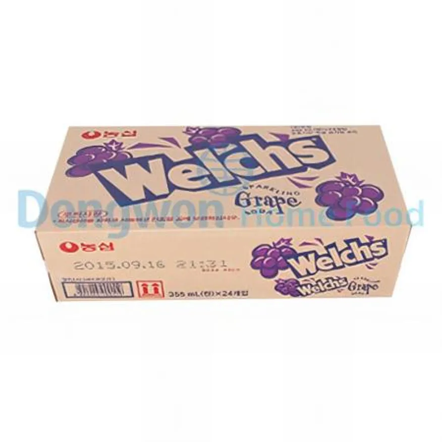 (16:30마감(D) 웰치스포도(농심/355mL*24EA)BOX 이미지
