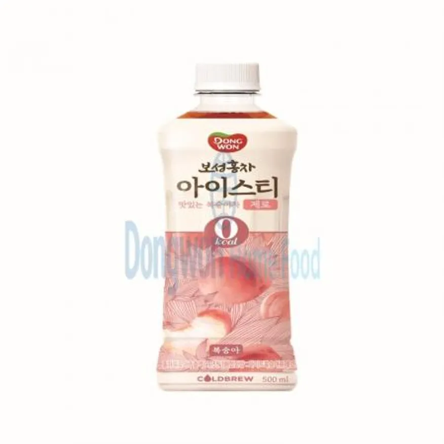 (16:30마감(D) 보성홍차아이스티제로(동원/복숭아/500ML)EA 이미지