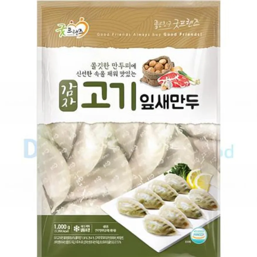 (16:30마감(D) 감자고기잎새만두(굿프랜즈/약40입/1KG)EA 이미지