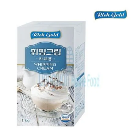 (16:30마감(D) 리치골드휘핑크림(동서/냉장/식물성/가당/1L)EA 이미지