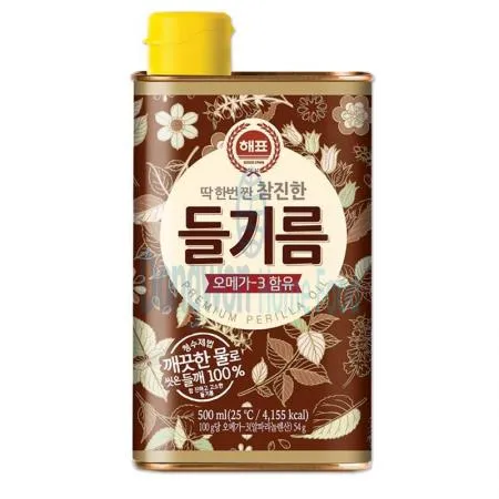 (16:30마감(D) 들기름(사조해표/500ml)EA 이미지