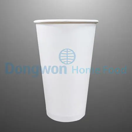 (16:30마감(D) 종이컵(16oz/Ø90*132mm/무지/흰색/100입)EA 이미지