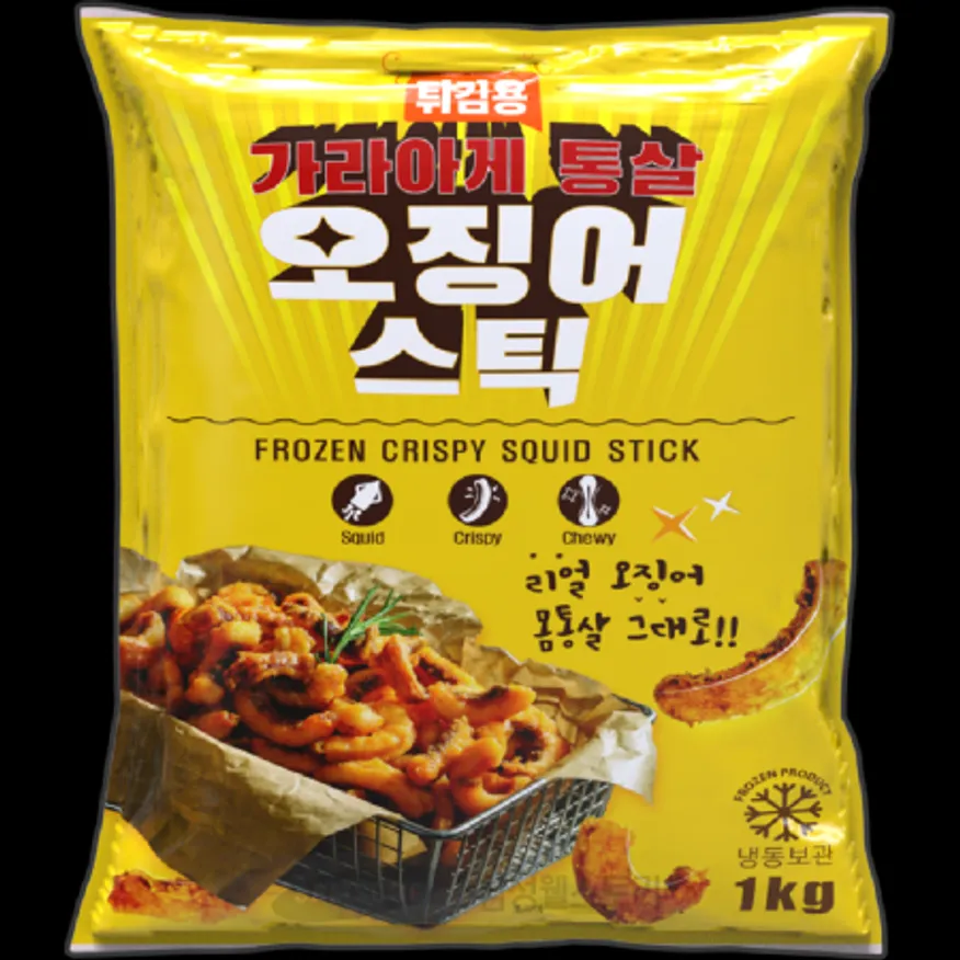 (16:30마감)통살오징어스틱(아쿠아링크/1KG(약90EA±10EA)/PAC/중국산) 이미지