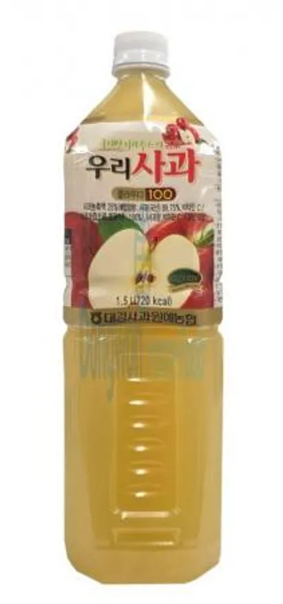 (16:30마감(D) 우리사과클라우디100주스(대경사과원예농협/1.5L)EA 이미지