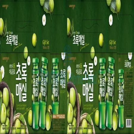 (16:30마감(D) 초록매실(웅진/병/180ML*12입)BOX 이미지