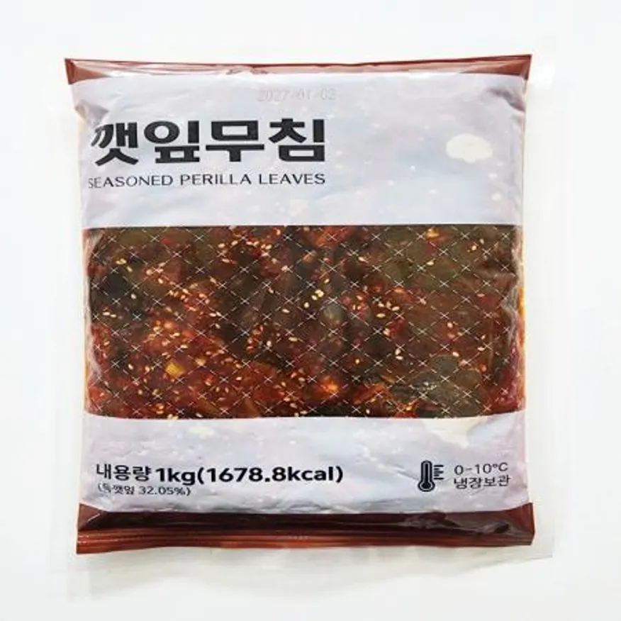 (16:30마감(D) 깻잎무침(중국/니시푸드/냉장/1kg)EA 이미지