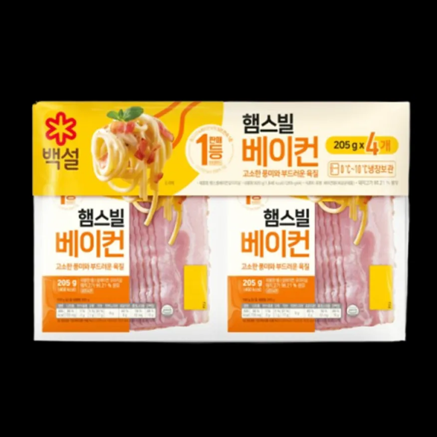 코스트코/백설 햄스빌 베이컨 205G x 4 이미지