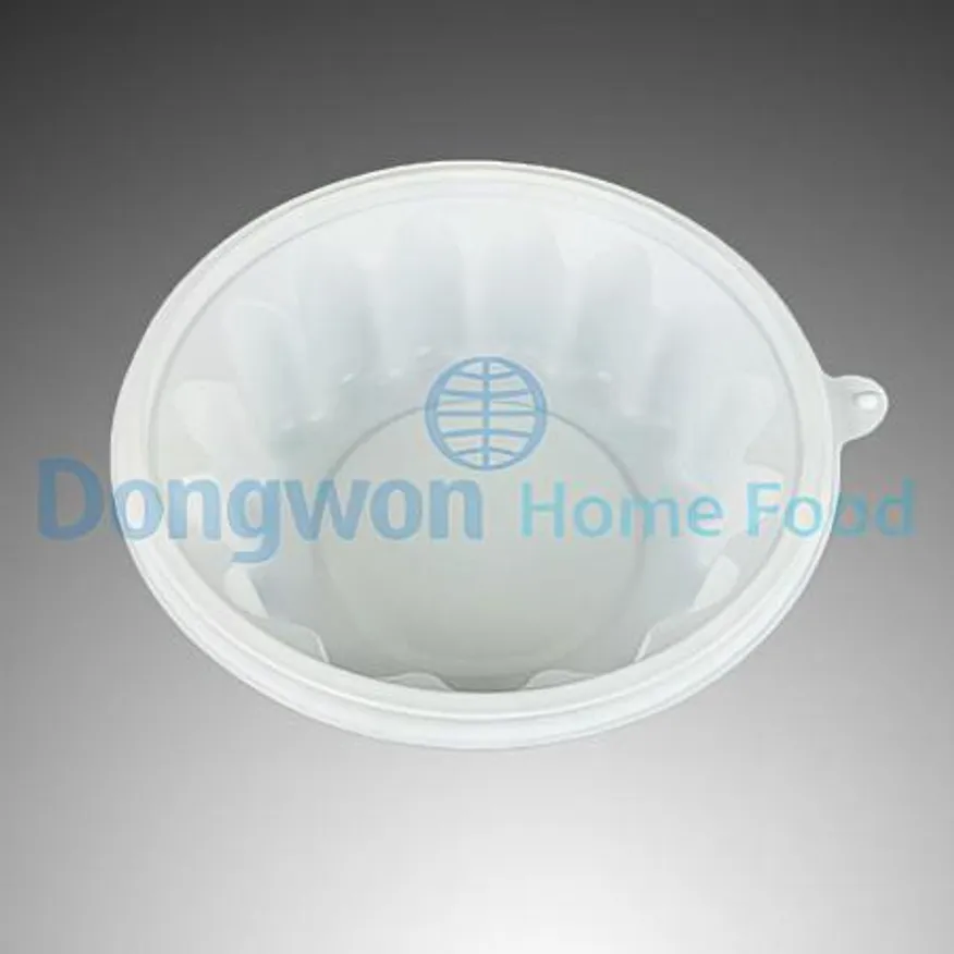 (16:30마감(D) 냉면용기(KI/용기만/소/Ø195*H65mm/PP/흰색/50입)EA 이미지