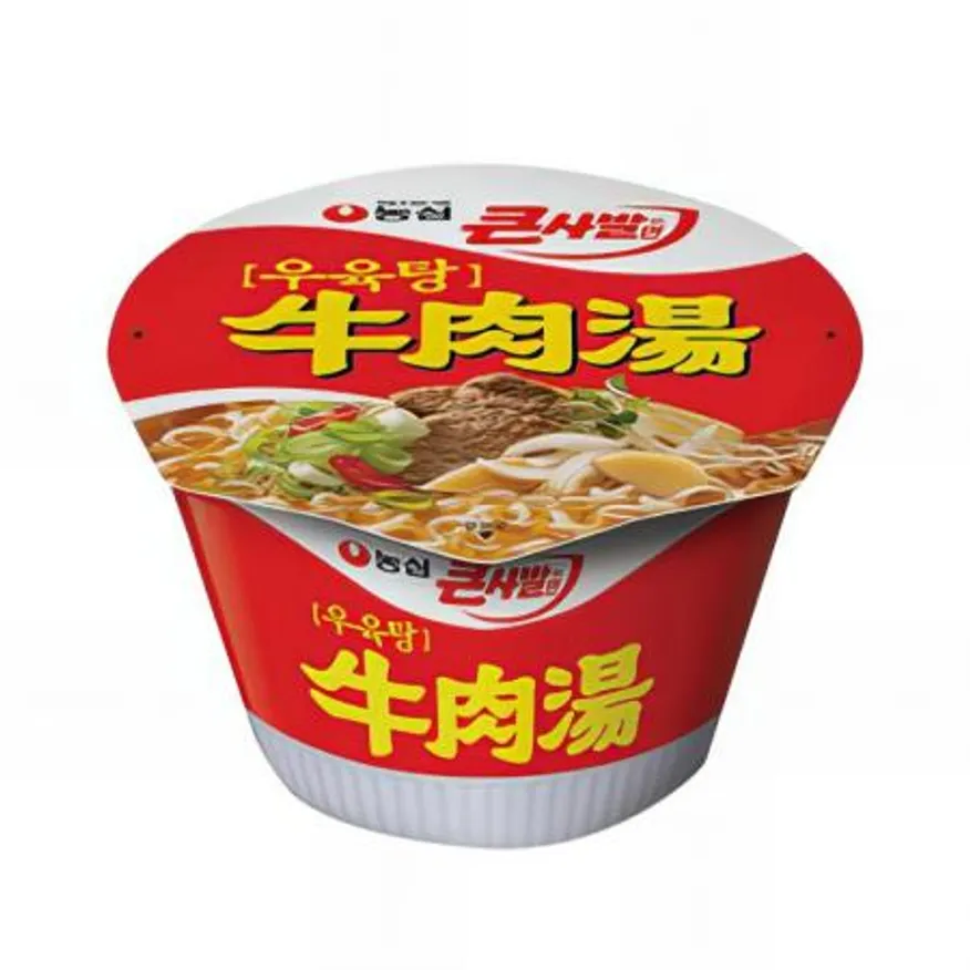 (16:30마감(D) 우육탕(컵라면/농심/대/115G*16입/1.84KG)BOX 이미지