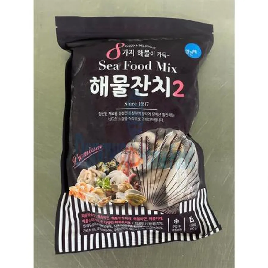(16:30마감(D) 모듬해물(수입산,국내산/한길에스디/해물잔치/냉동/780g)EA 이미지