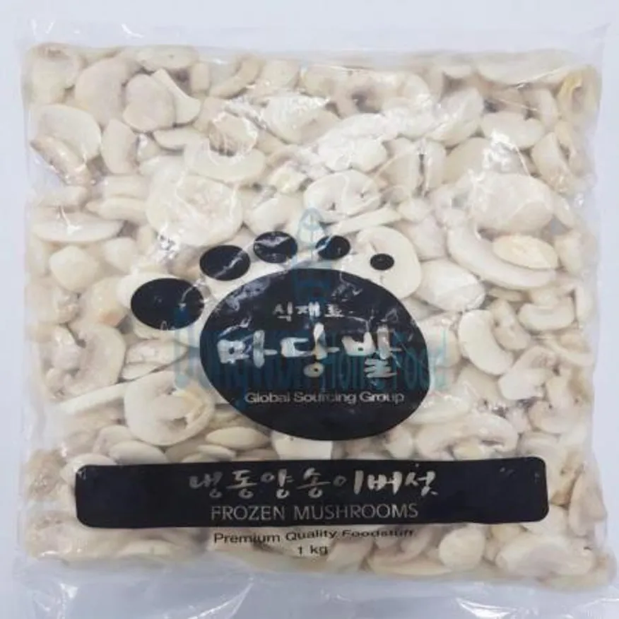 (16:30마감(D) 양송이버섯(중국산/푸른원/냉동/5mm슬라이스/1kg)EA 이미지