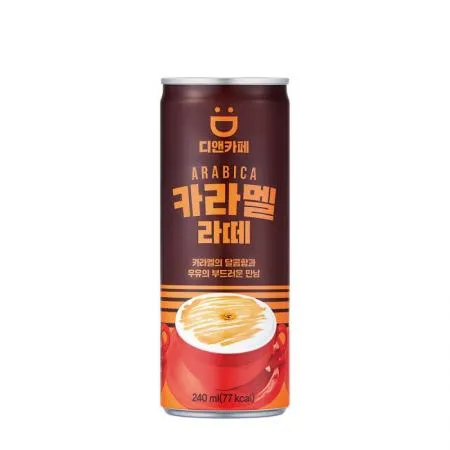 (16:30마감(D) 디앤카페카라멜라떼(동아오츠카/240ML*30EA)BOX 이미지