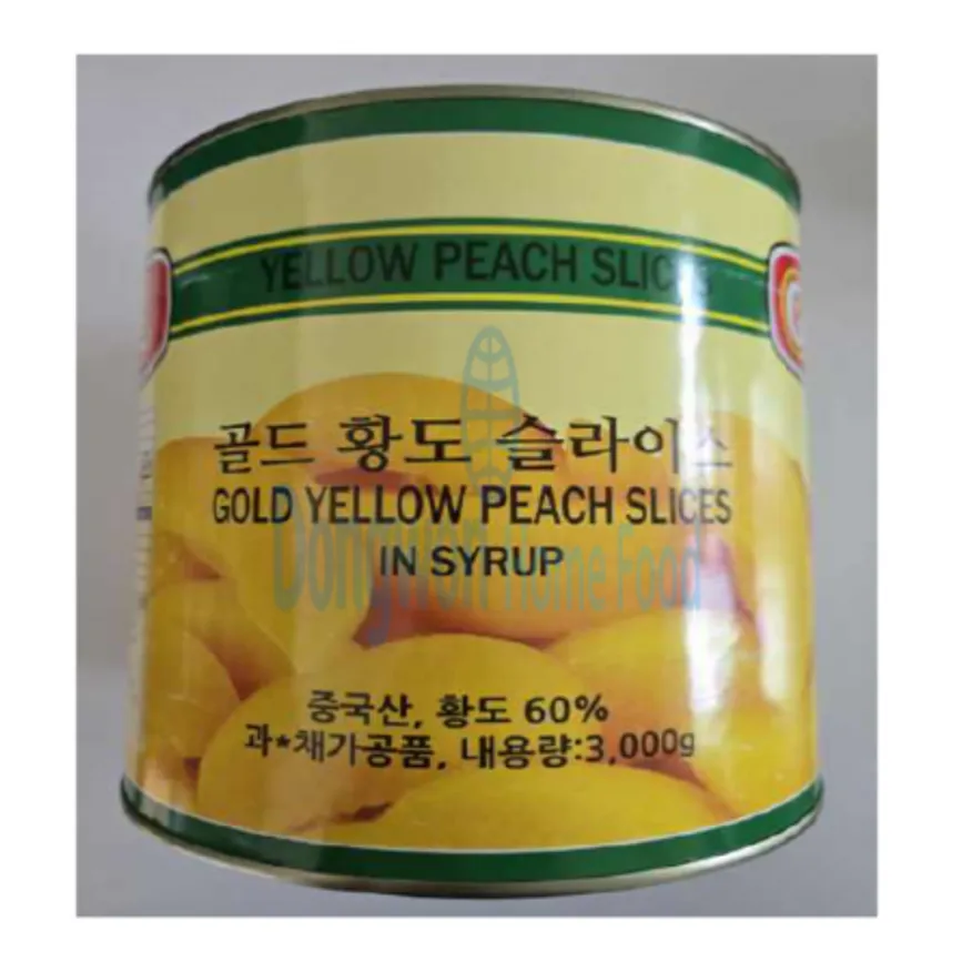 (16:30마감(D) 황도캔(중국산/아주쿡/슬라이스/3kg)EA 이미지