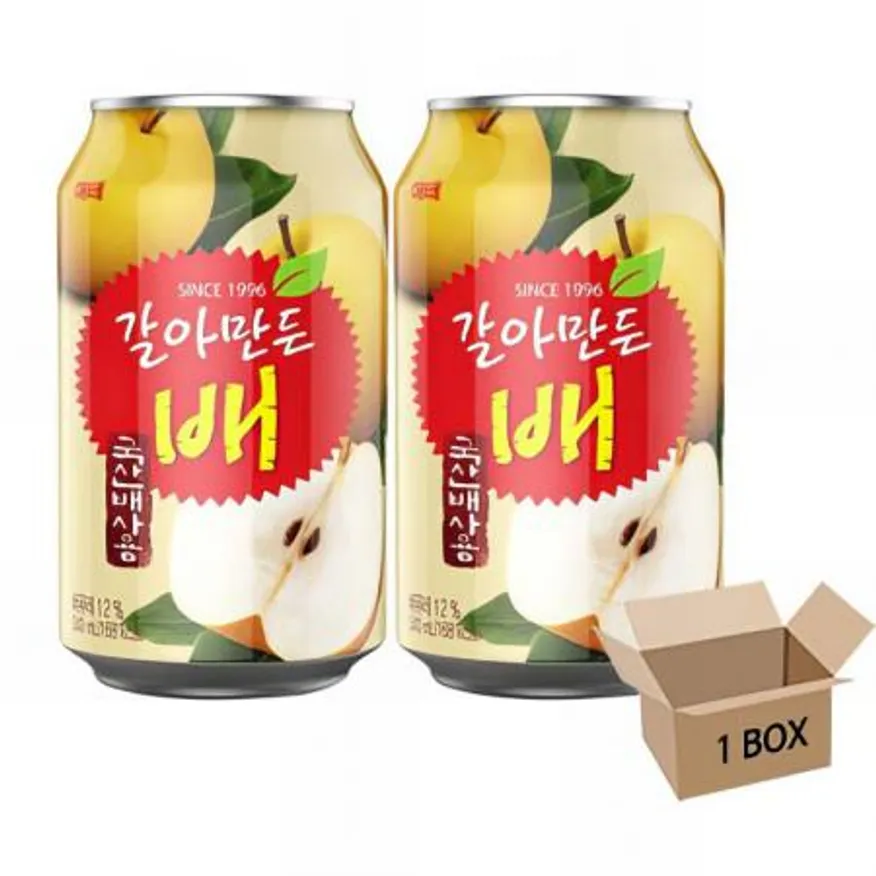 (16:30마감(D) 갈아만든배(해태/CAN/340ML*24입)BOX 이미지