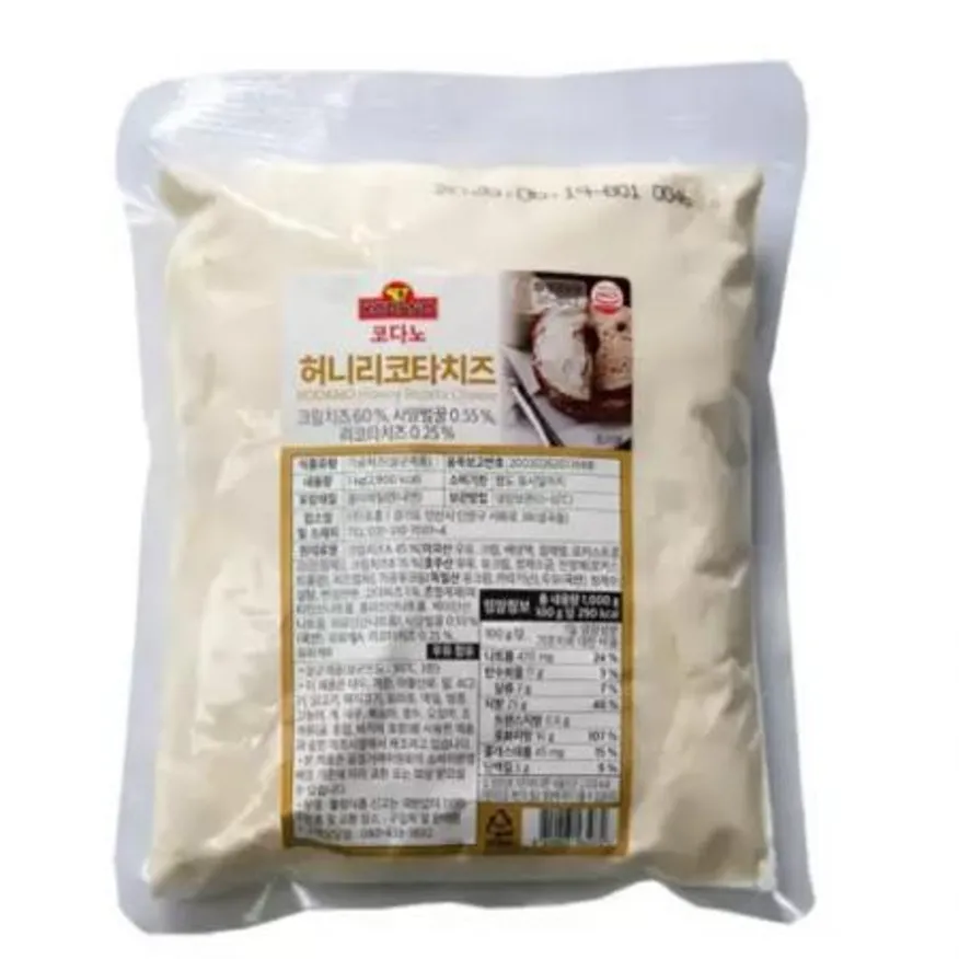(16:30마감(D) 코다노허니리코타치즈(조흥/냉장/1kg)EA 이미지