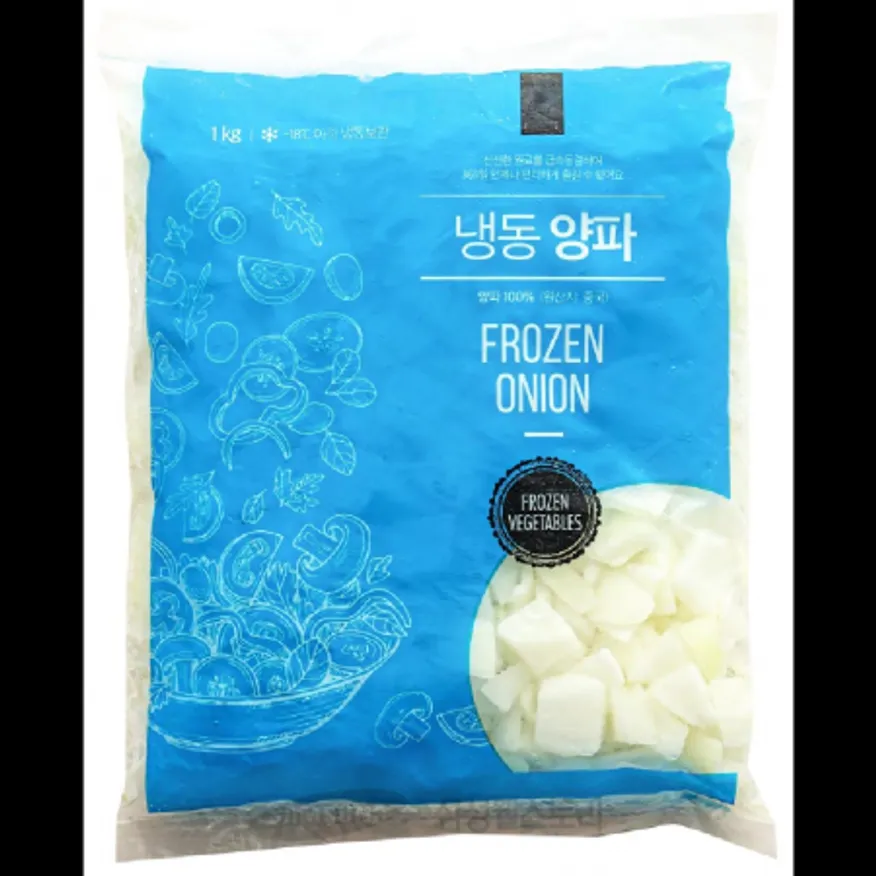 (16:30마감)냉동양파(2.5CM다이스/글로벌냉동/1KG/PAC/중국산) 이미지